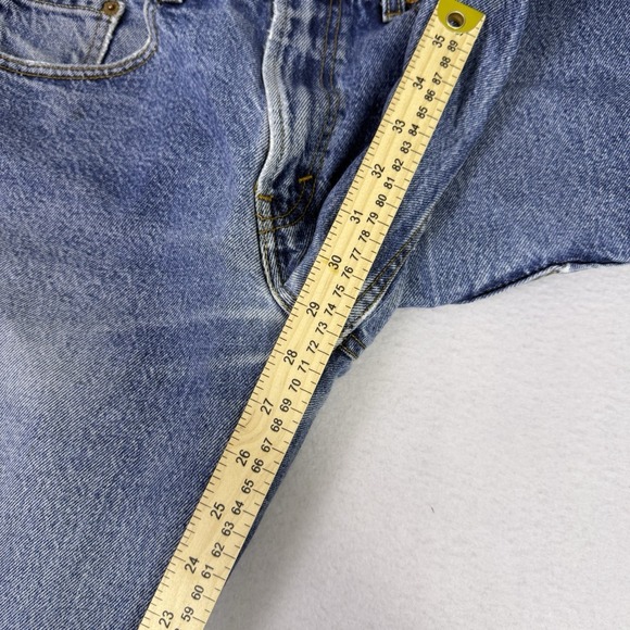 Levi's 505 Regular Fit Mens Jeans 30x29 Blue Denim Medium Wash Straight Leg - Picture 5 of 8